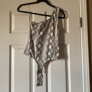 Snakeskin bodysuit never worn